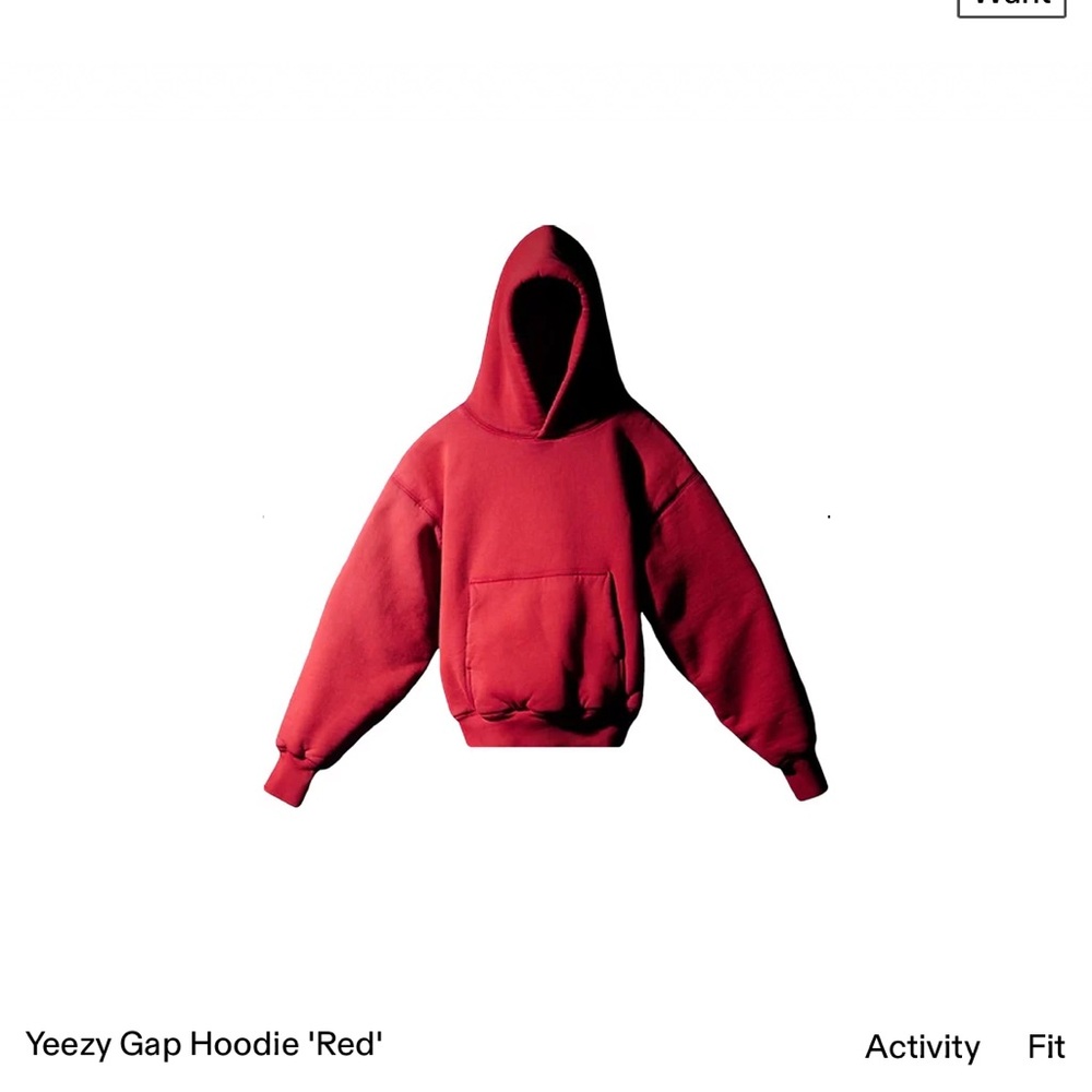 Yeezy Gap Hoodie Red